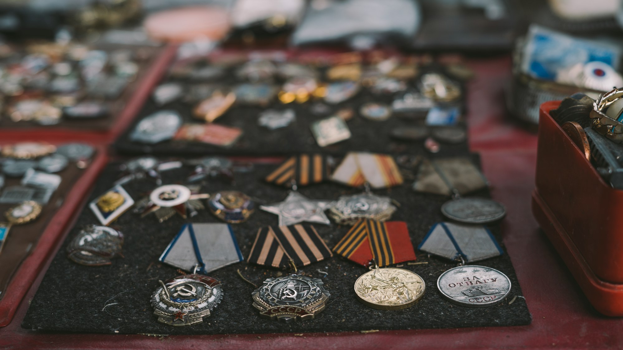 Imagine a museum where you could buy things at a heck of a bargain price! Well, Between an old vase and a picture of Stalin, you can find old Soviet medals, Georgian books, maps, pins, badges, and kitchenware.

This place is located in Tbilisi, Georgia.
